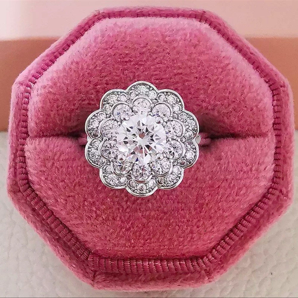 Flower Halo Ring